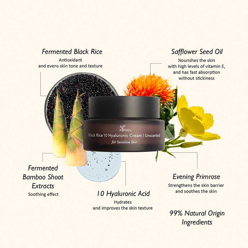 private label black rice face cream